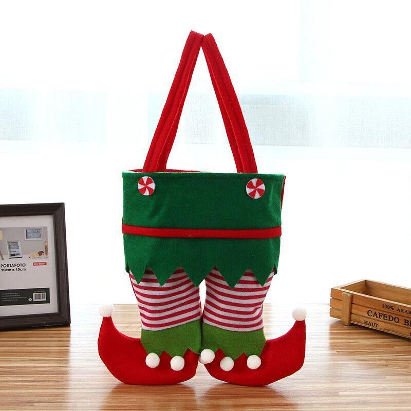 Enfant Adulte Festif Créatif Noël Bouteille De Bonbons Liqueur Cadeau Sac Elf Forme Sac À Main