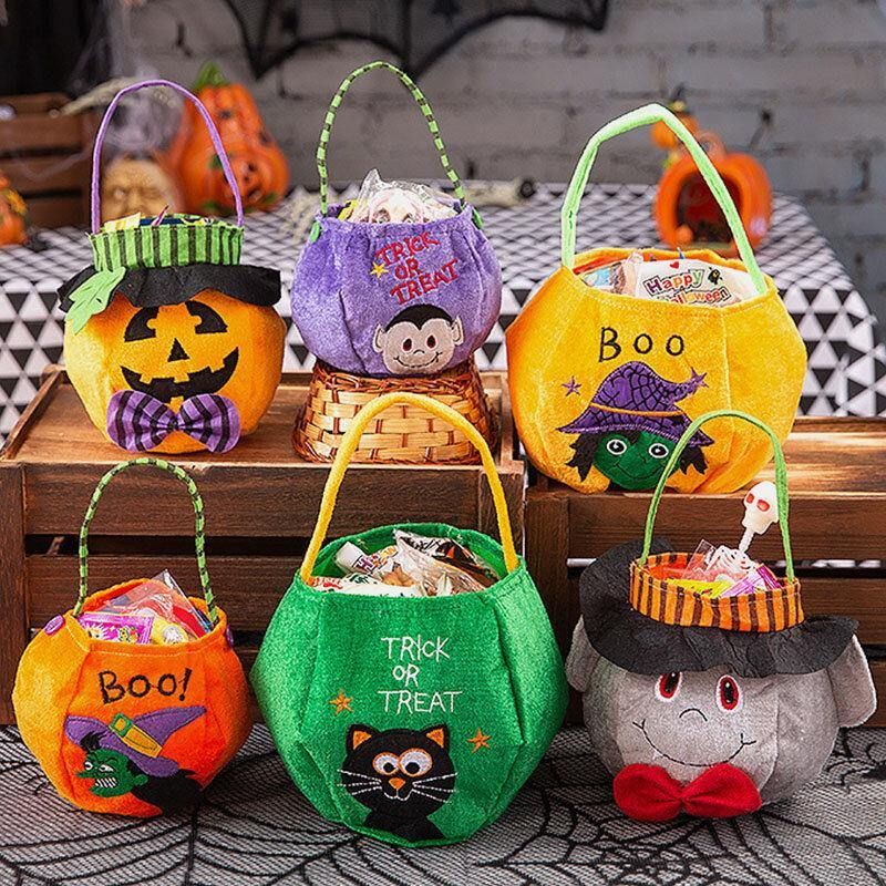 Enfants Halloween Style Pattern Casual Go Out Candy Sugar Carry Bag Sac À Main