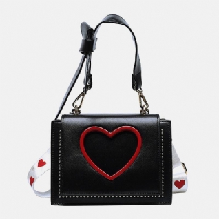 Femmes Saint Valentin Évider Amour Brodé Sac À Bandoulière Sac À Bandoulière Sac À Main