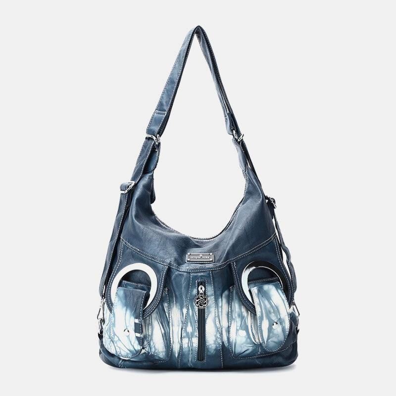 Femmes Tie Dye Multi-porter Imperméable Grande Capacité Sac À Bandoulière Sac À Main Sac À Dos