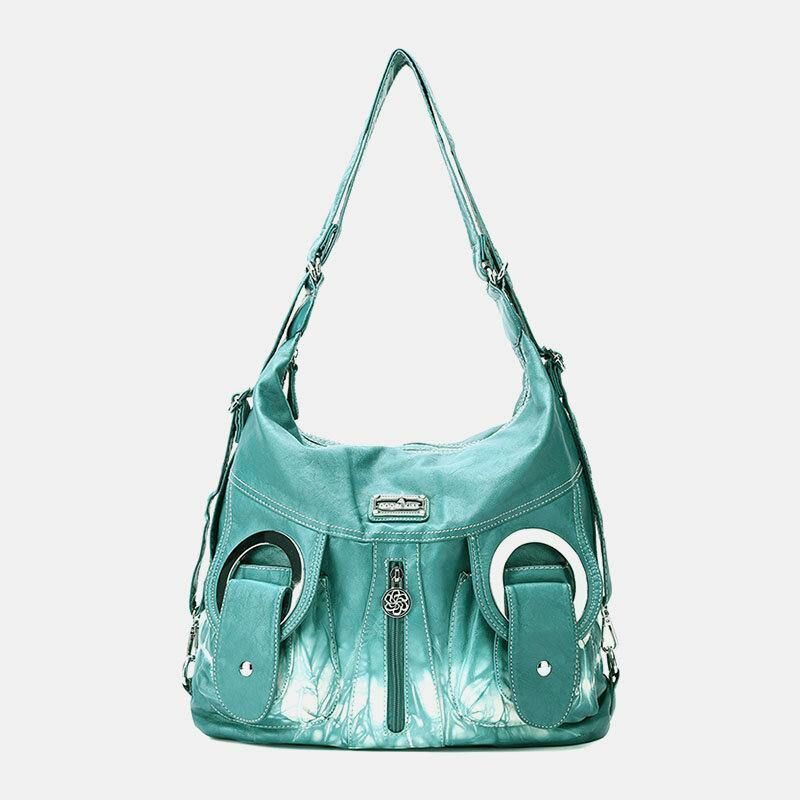 Femmes Tie Dye Multi-porter Imperméable Grande Capacité Sac À Bandoulière Sac À Main Sac À Dos