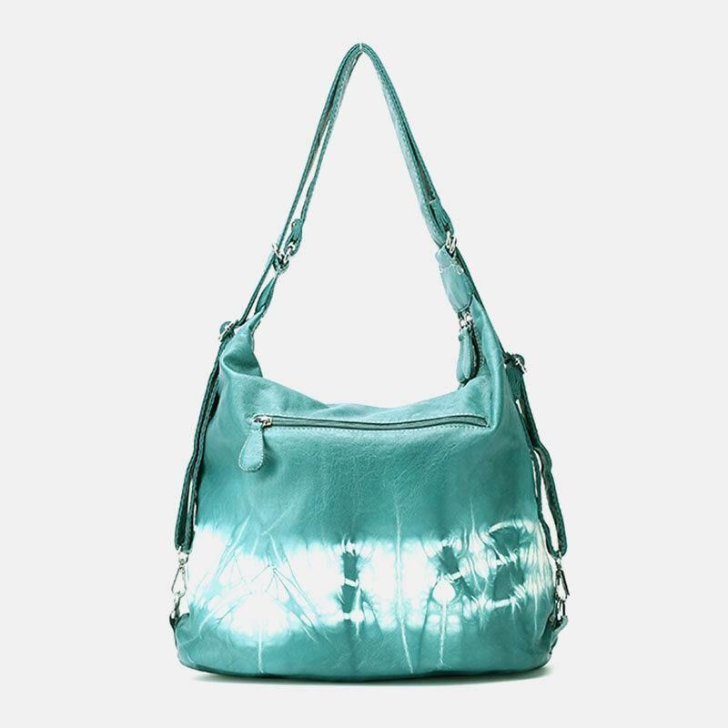 Femmes Tie Dye Multi-porter Imperméable Grande Capacité Sac À Bandoulière Sac À Main Sac À Dos