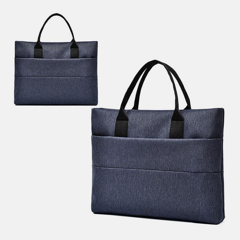 Hommes Toile Multi-couche Casual Business Outdoor Portable 13.3 Pouces Laptop Bag Sac À Main