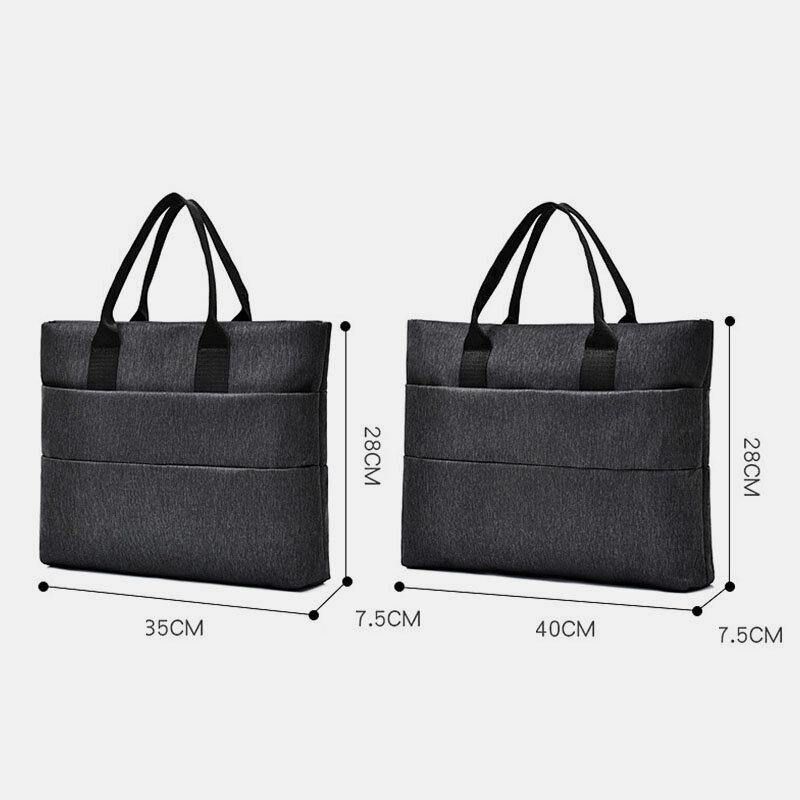 Hommes Toile Multi-couche Casual Business Outdoor Portable 13.3 Pouces Laptop Bag Sac À Main