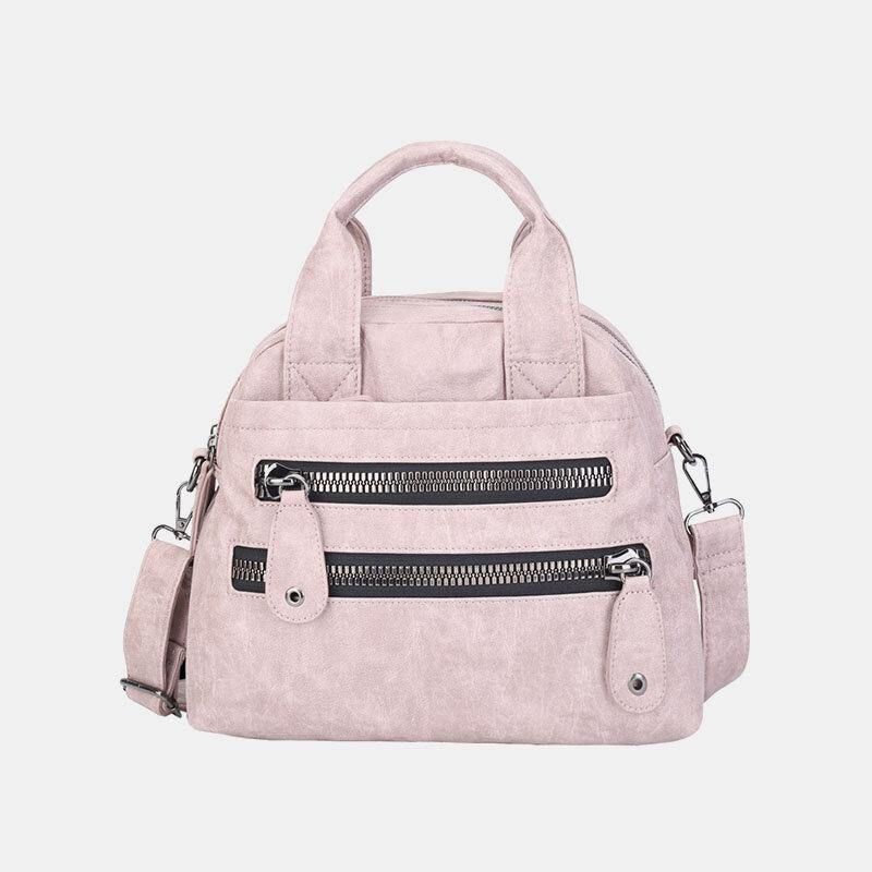 Sacs À Main Multi-poches Pour Femmes Sac À Bandoulière En Cuir Imperméable