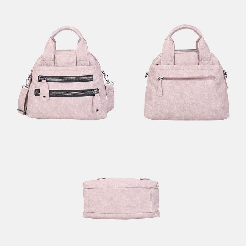 Sacs À Main Multi-poches Pour Femmes Sac À Bandoulière En Cuir Imperméable