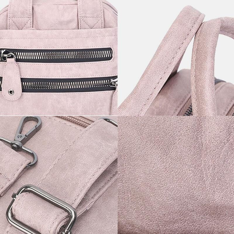 Sacs À Main Multi-poches Pour Femmes Sac À Bandoulière En Cuir Imperméable