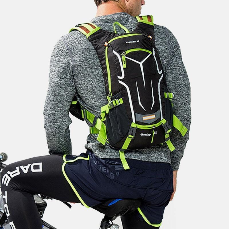 Femmes Et Hommes Imperméable Réfléchissant Cyclisme Course En Plein Air Alpinisme Randonnée Sac À Dos Avec Sac De Poche Détachable Pour Téléphone