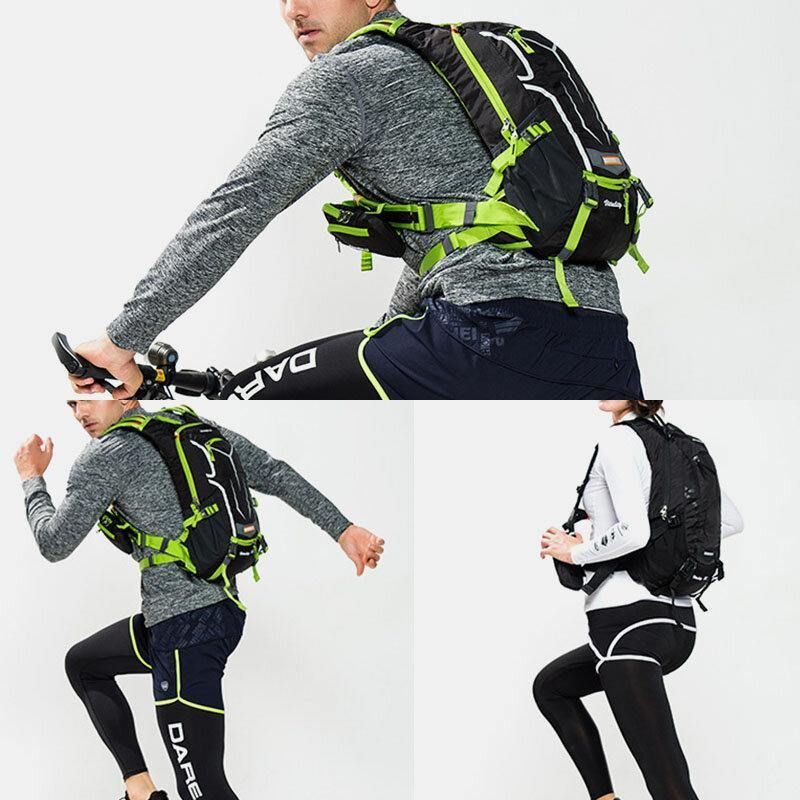 Femmes Et Hommes Imperméable Réfléchissant Cyclisme Course En Plein Air Alpinisme Randonnée Sac À Dos Avec Sac De Poche Détachable Pour Téléphone