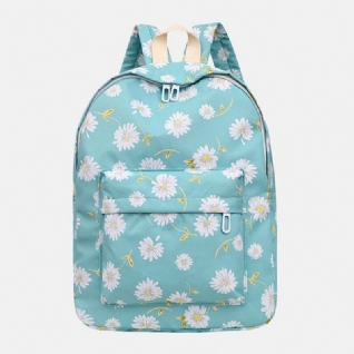 Femmes Nylon Daisy Casual Campus Sac À Dos Sac D'école