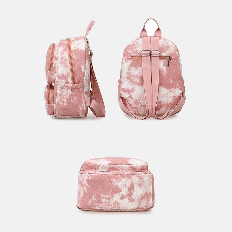 Femmes Oxford Antivol Grande Capacité Tie Dye Sac À Dos Sac De Voyage