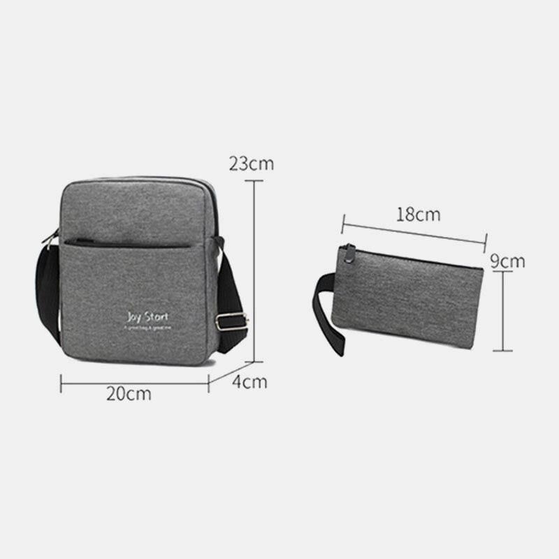 Hommes 3 Pièces En Nylon Usb Charge Résistance À L'usure Mode Décontracté Sac Pour Ordinateur Portable Sac À Dos Sac À Bandoulière Pochette