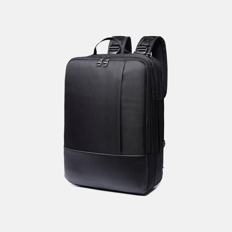 Hommes Multi-porter Étanche Convertible 15.6 Pouces Ordinateur Portable Sac Bandoulière Sac À Bandoulière Sac À Main Sac À Dos