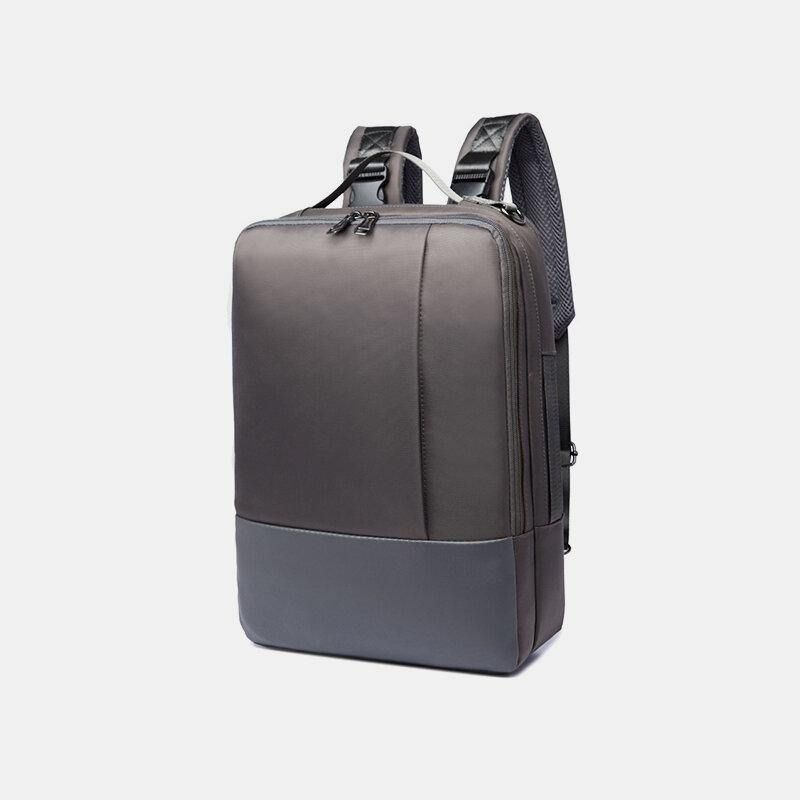 Hommes Multi-porter Étanche Convertible 15.6 Pouces Ordinateur Portable Sac Bandoulière Sac À Bandoulière Sac À Main Sac À Dos