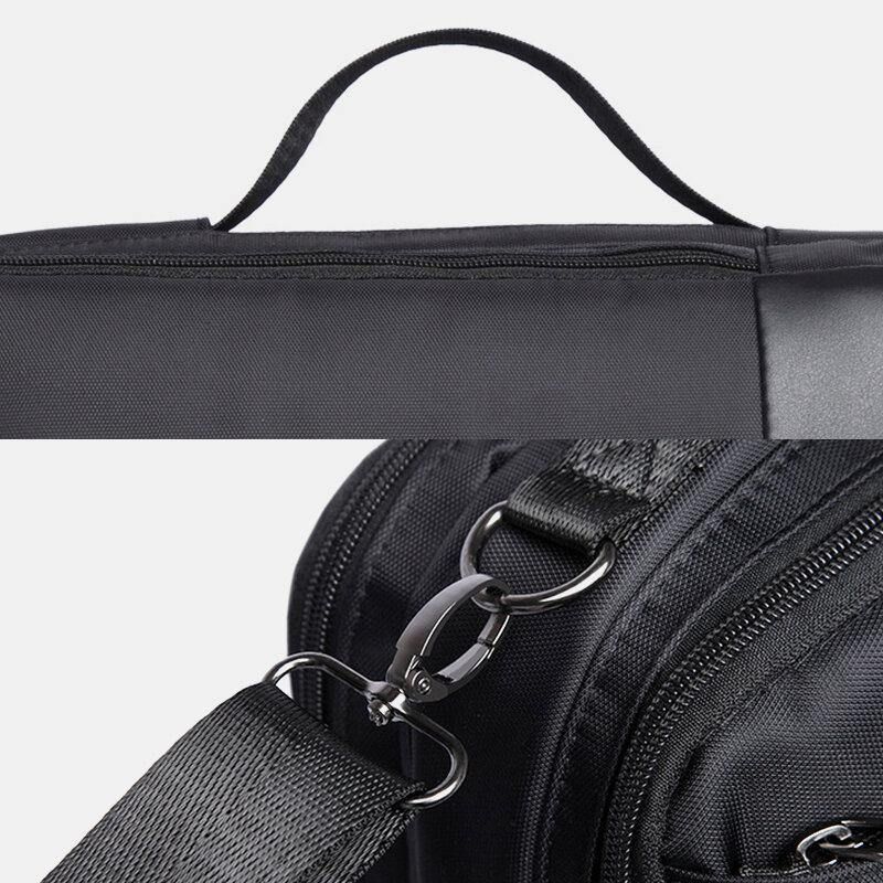 Hommes Multi-porter Étanche Convertible 15.6 Pouces Ordinateur Portable Sac Bandoulière Sac À Bandoulière Sac À Main Sac À Dos