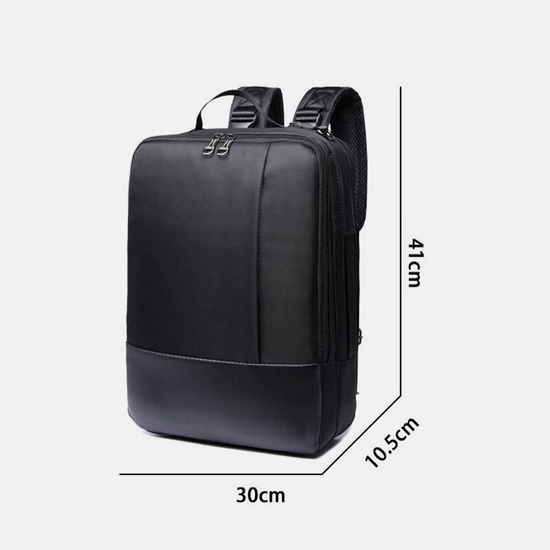 Hommes Multi-porter Étanche Convertible 15.6 Pouces Ordinateur Portable Sac Bandoulière Sac À Bandoulière Sac À Main Sac À Dos