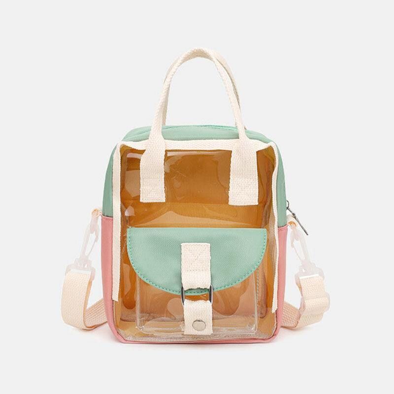 Sac À Dos Étanche En Patchwork Transparent Pour Femme