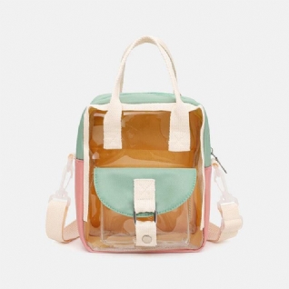 Sac À Dos Étanche En Patchwork Transparent Pour Femme