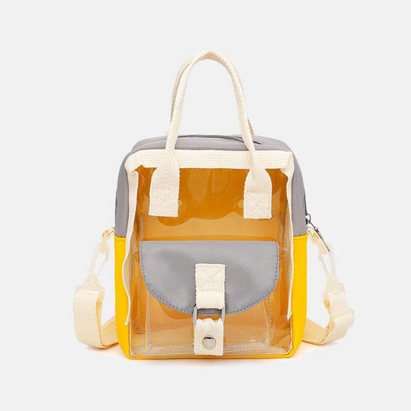 Sac À Dos Étanche En Patchwork Transparent Pour Femme