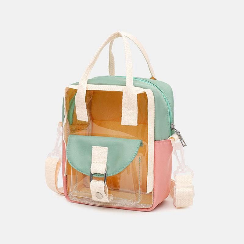 Sac À Dos Étanche En Patchwork Transparent Pour Femme