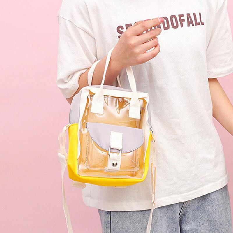 Sac À Dos Étanche En Patchwork Transparent Pour Femme