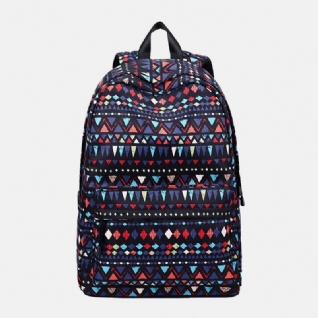 Sac À Dos National Imprimé Bohème Imperméable Pour Femme