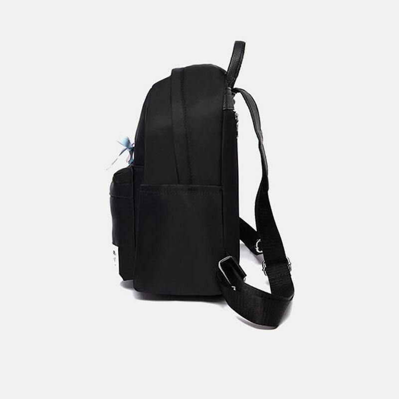 Sac À Dos Scolaire Multi-poches Imperméable Pour Femme Avec Nœud Papillon