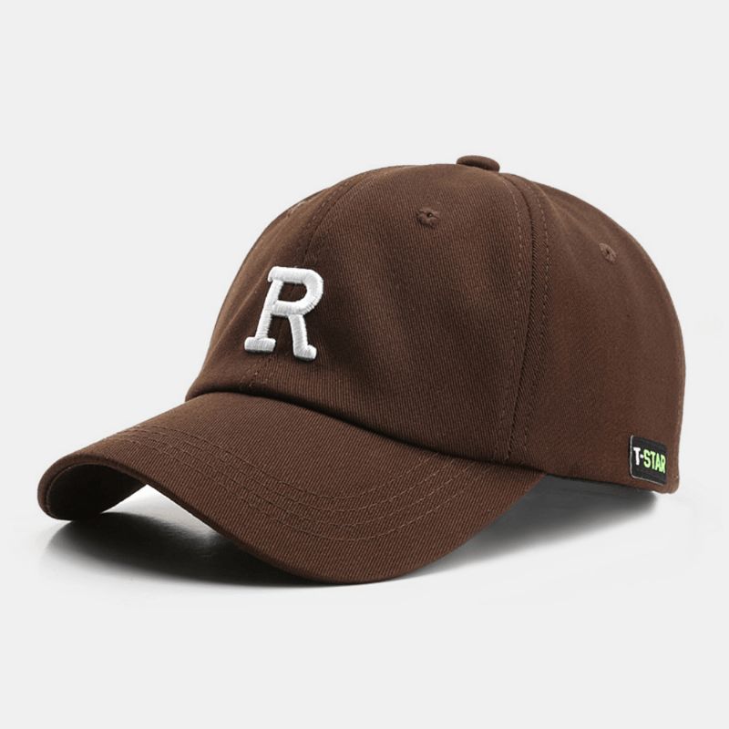 Casquette De Baseball Unisexe À Trois Dimensions Avec Lettres Brodées À Bord Incurvé Pour Sports De Plein Air Pare-soleil Chapeau Chapeau De Soleil