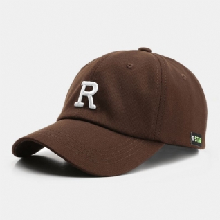 Casquette De Baseball Unisexe À Trois Dimensions Avec Lettres Brodées À Bord Incurvé Pour Sports De Plein Air Pare-soleil Chapeau Chapeau De Soleil