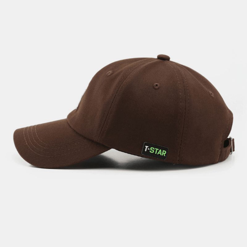 Casquette De Baseball Unisexe À Trois Dimensions Avec Lettres Brodées À Bord Incurvé Pour Sports De Plein Air Pare-soleil Chapeau Chapeau De Soleil