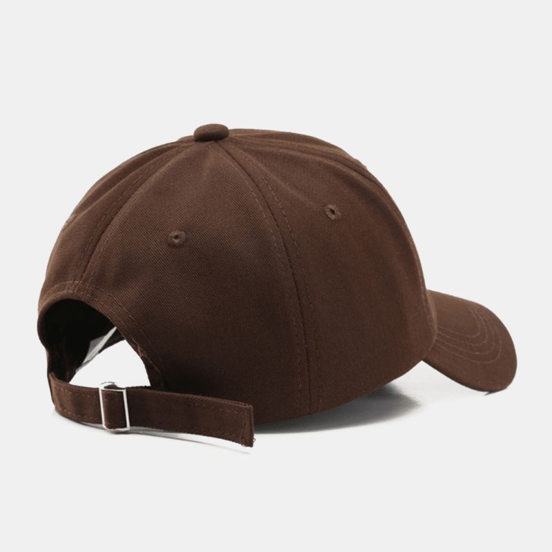 Casquette De Baseball Unisexe À Trois Dimensions Avec Lettres Brodées À Bord Incurvé Pour Sports De Plein Air Pare-soleil Chapeau Chapeau De Soleil