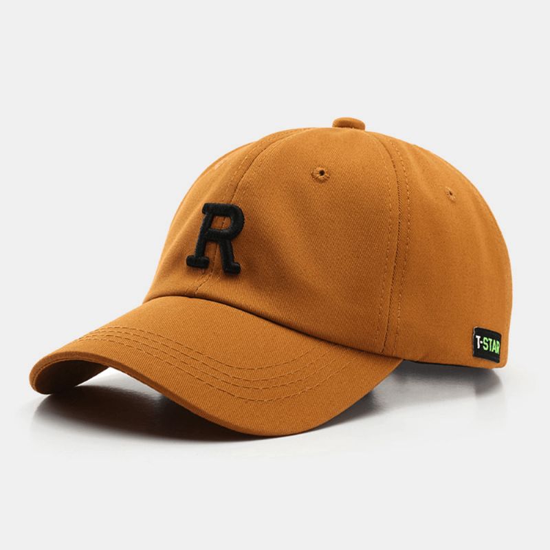 Casquette De Baseball Unisexe À Trois Dimensions Avec Lettres Brodées À Bord Incurvé Pour Sports De Plein Air Pare-soleil Chapeau Chapeau De Soleil