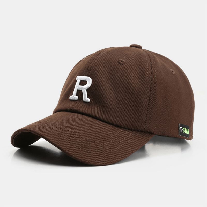 Casquette De Baseball Unisexe À Trois Dimensions Avec Lettres Brodées À Bord Incurvé Pour Sports De Plein Air Pare-soleil Chapeau Chapeau De Soleil