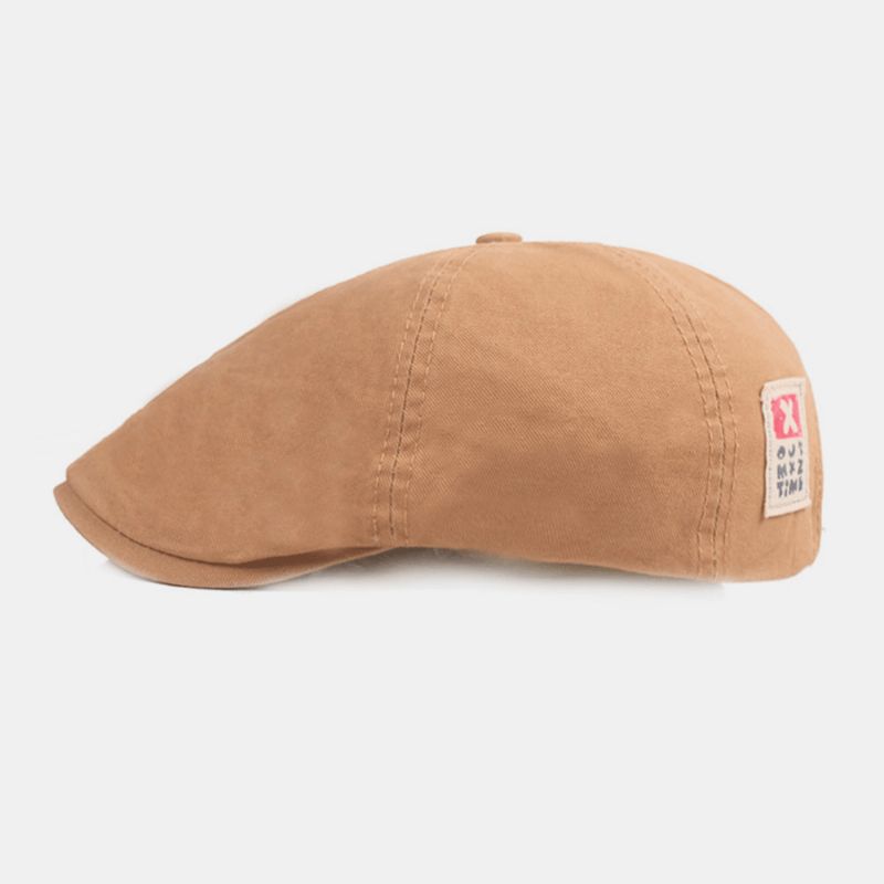 Casquette Béret En Coton Unisexe Couleur Unie Rétro Réglable Pare-soleil Gavroche Chapeau Peintre Chapeau Octogonal Chapeau