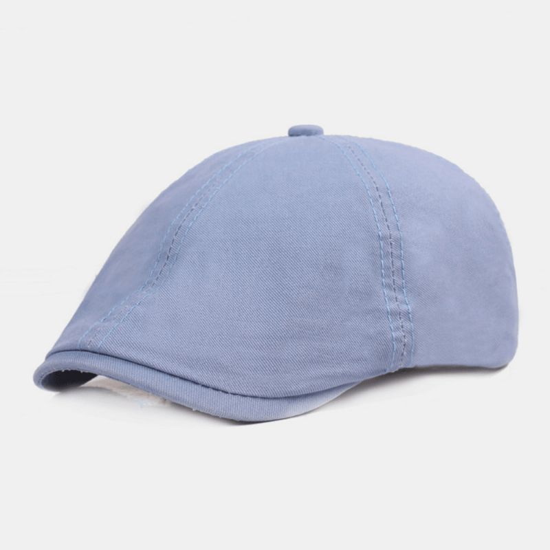 Casquette Béret En Coton Unisexe Couleur Unie Rétro Réglable Pare-soleil Gavroche Chapeau Peintre Chapeau Octogonal Chapeau