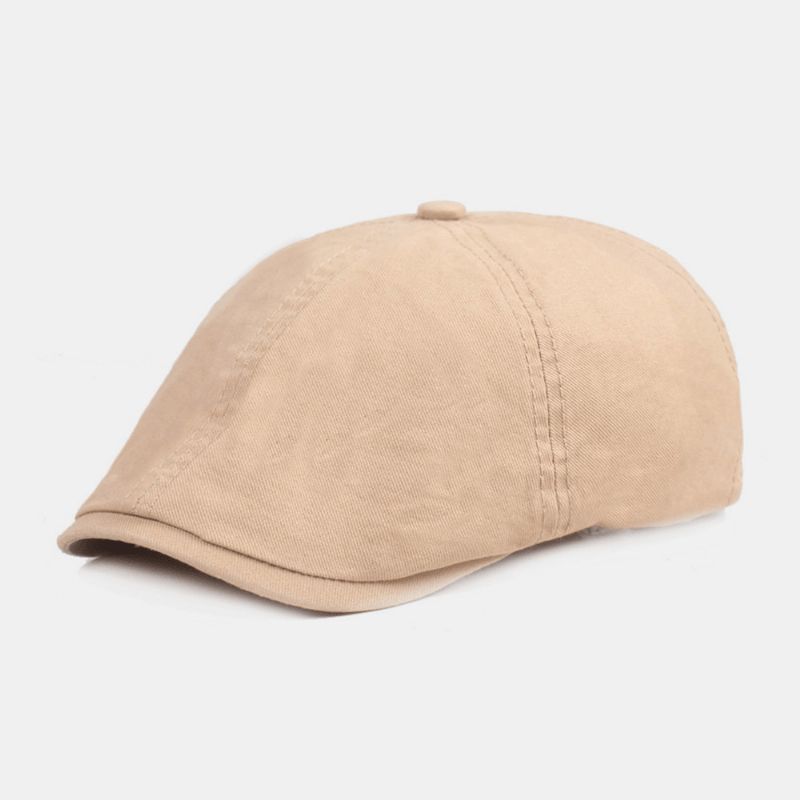 Casquette Béret En Coton Unisexe Couleur Unie Rétro Réglable Pare-soleil Gavroche Chapeau Peintre Chapeau Octogonal Chapeau