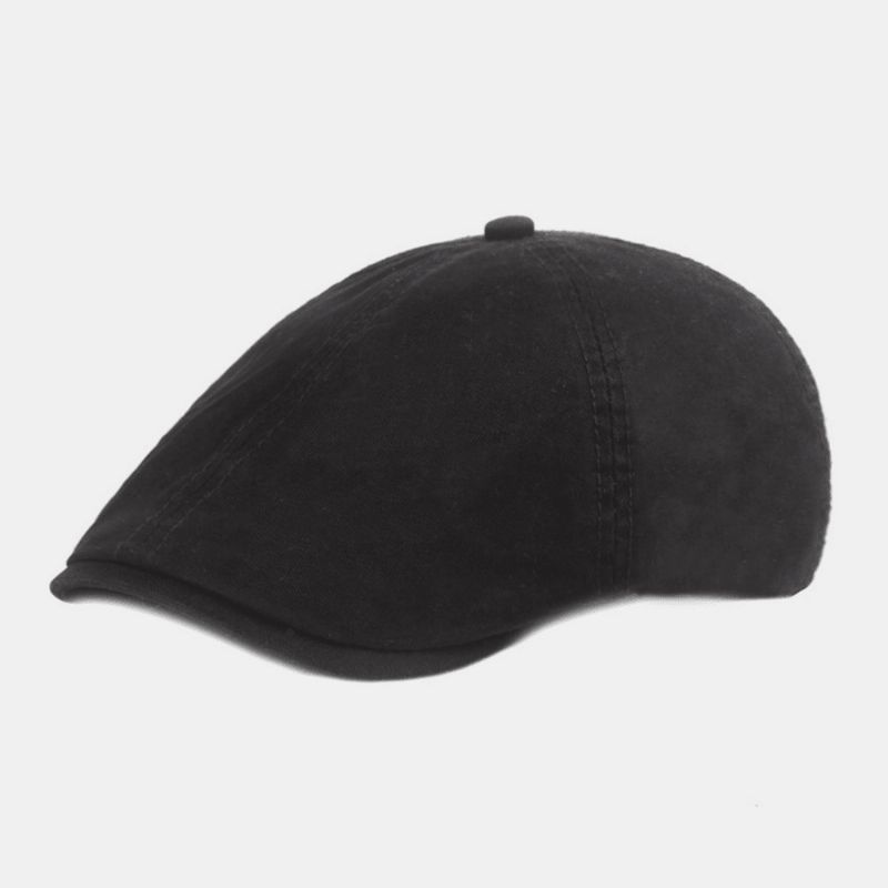 Casquette Béret En Coton Unisexe Couleur Unie Rétro Réglable Pare-soleil Gavroche Chapeau Peintre Chapeau Octogonal Chapeau