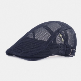 Casquette Béret Unisexe Pleine Maille Été Cool Suncreen Casquette Plate Respirante Ivy Cap Driver Hat