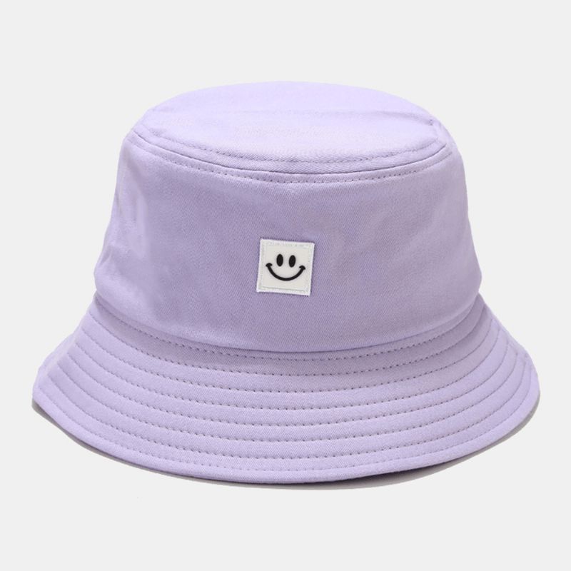 Chapeau De Soleil Unisexe Avec Motif De Sourire À Large Bord