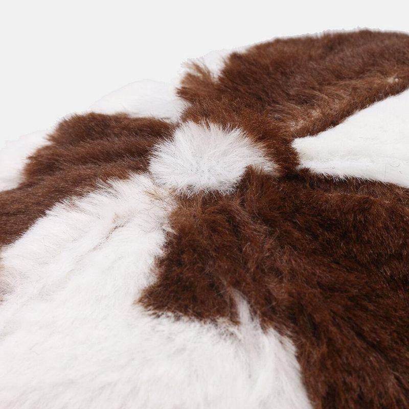 Femmes En Peluche Vache Motif Chaud Mode Personnalité Pare-soleil Chapeau De Baseball