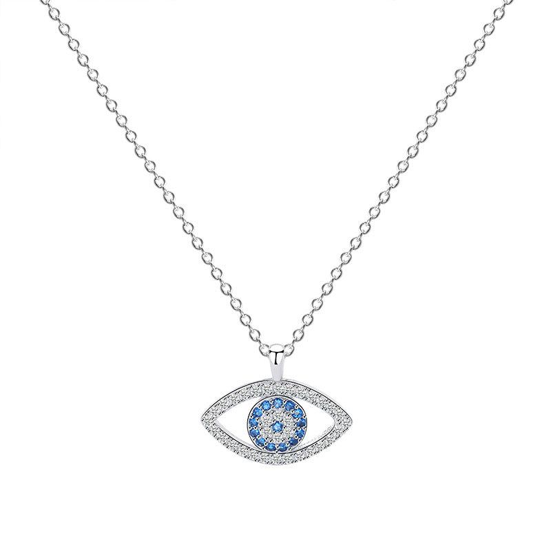 Bijoux En Argent Sterling S925 Collier Oeil De Démon Atmosphérique Européen Et Américain Pendentif Oeil