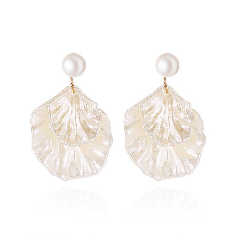 Boucles D'oreilles New Style Pearl Shell Pour Dames