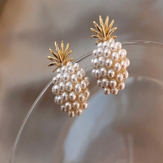 Boucles D'oreilles Perles Ananas