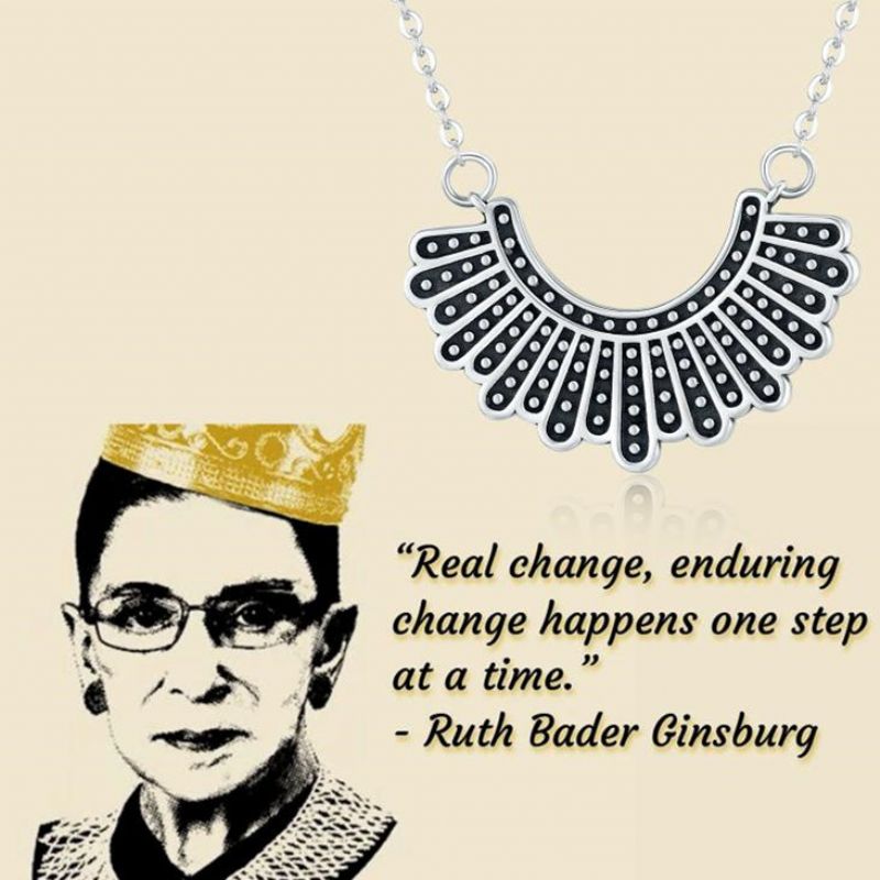 Honneur Ruth Bader Ginsburg Bijoux Commémoratifs Le Collier De La République Bananière Collier Dissident