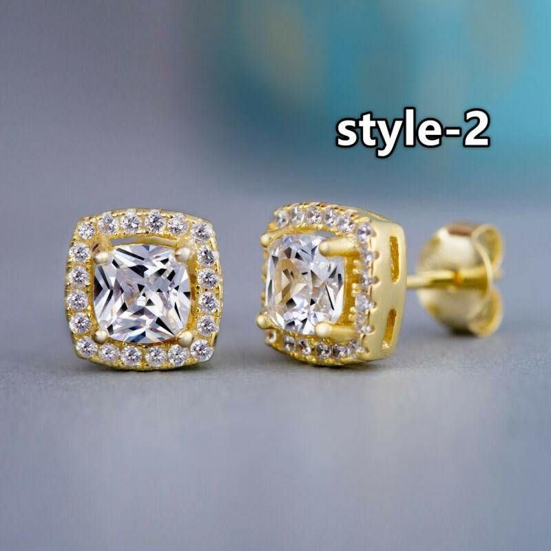 Huitan Mode Géométrique Femmes Boucles D'oreilles Cubique Zircone Fête De Mariage Quotidien Portable Mode Bijoux Livraison Directe Chaude