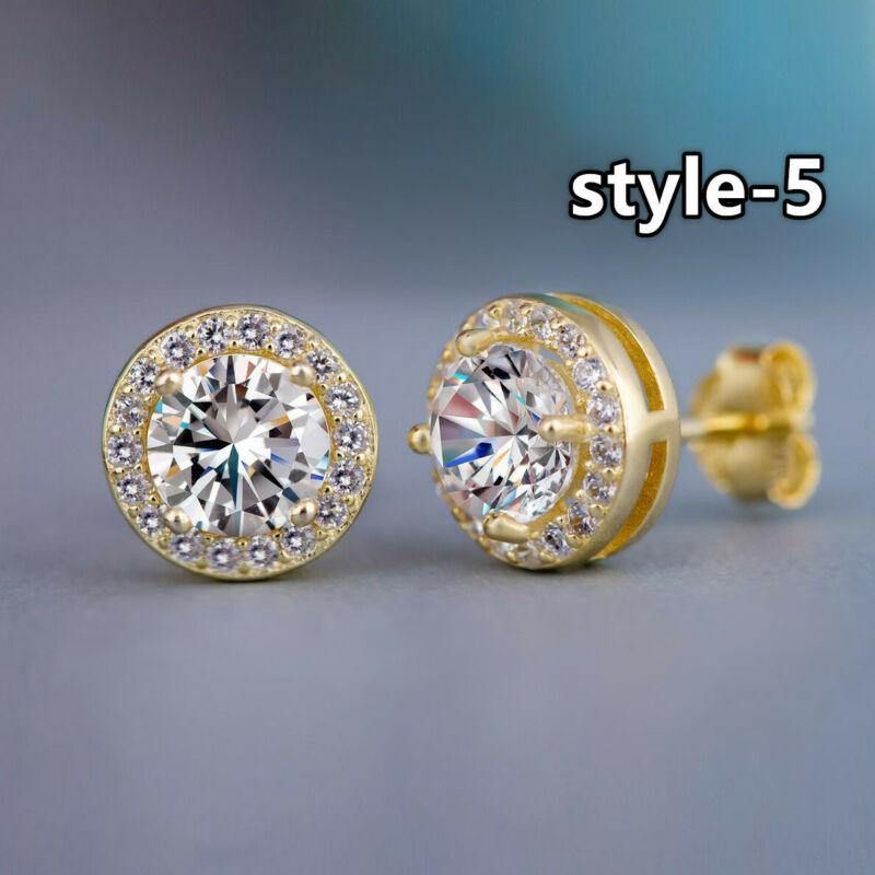 Huitan Mode Géométrique Femmes Boucles D'oreilles Cubique Zircone Fête De Mariage Quotidien Portable Mode Bijoux Livraison Directe Chaude