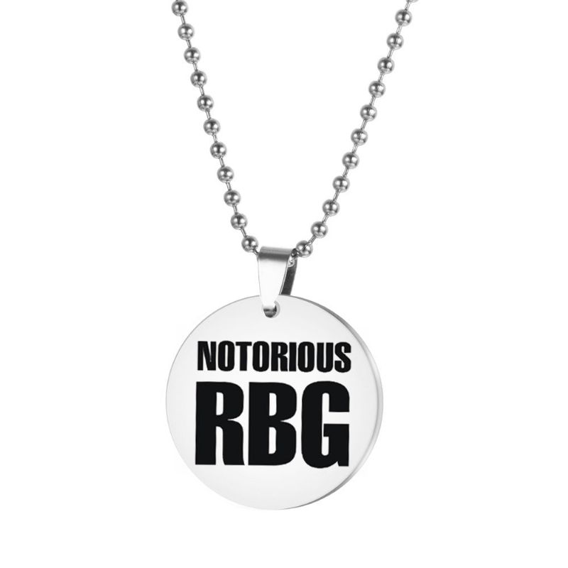 Porte-clés En Acier Inoxydable Ruth Bader Ginsburg Rbg