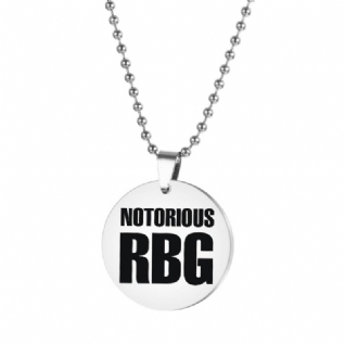 Porte-clés En Acier Inoxydable Ruth Bader Ginsburg Rbg