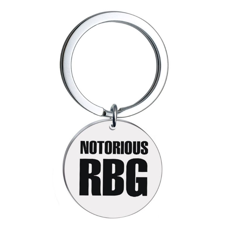 Porte-clés En Acier Inoxydable Ruth Bader Ginsburg Rbg