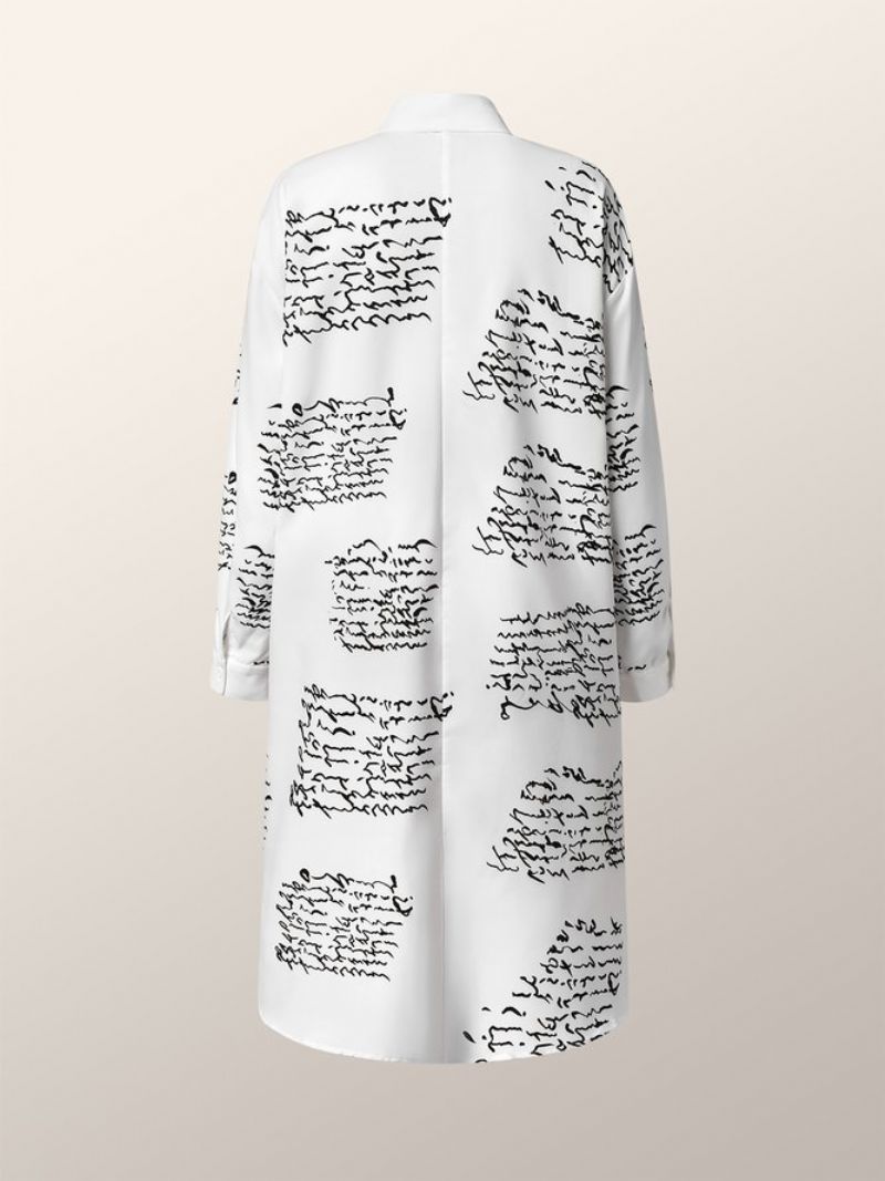 Robe Imprimée De Lettres De Texte Décontractées Quotidiennes